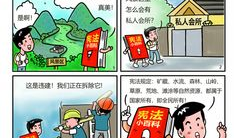 宪法漫画图,法治精神的生动展现